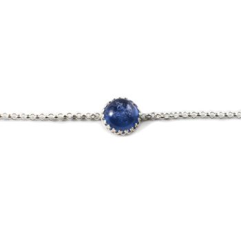 Armband met Filigrain Zetting met 14 mm Ronde As Cabochon Blauw 0937-xxx