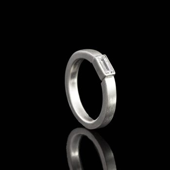 Asring met Open of Gesloten Askamer Achter Zirkonia Sterling Zilver 1130-00Z