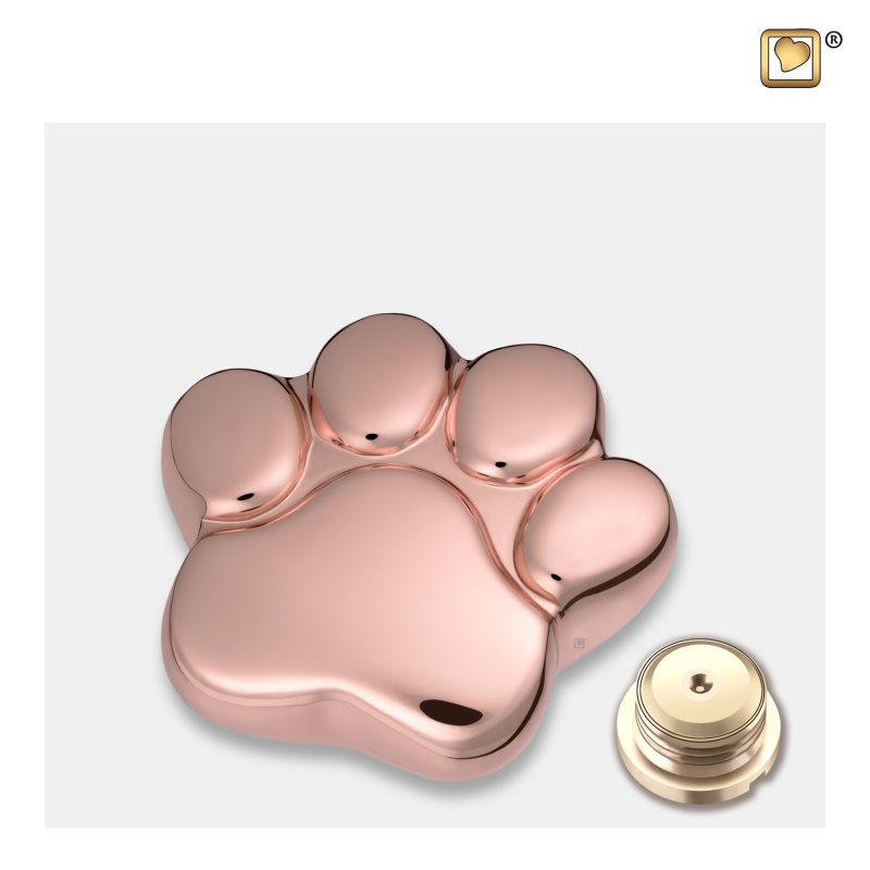 LovePaw Pet Keepsake Urn Polished RoseGold P675K_c