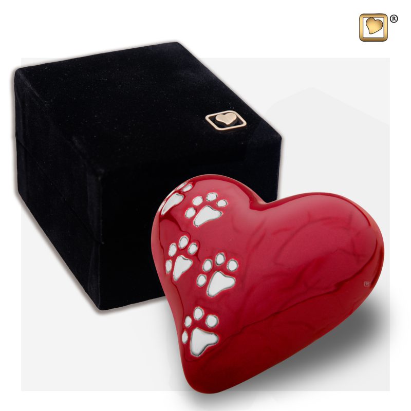 P637K Heart 0,045 liter Pearl red Polished silver tint Small