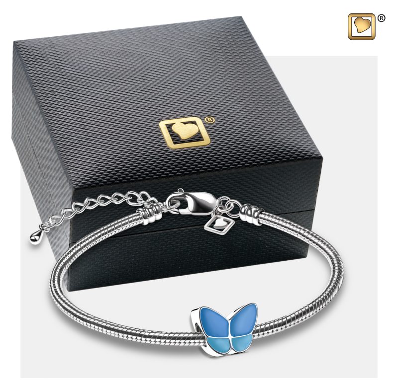 Asbedel - Wings Of Hope | Pearl Blue | Sterling Silver tint BD2091_v