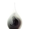 Dieren urn - Frosted Druppel Kat Zittend | Small 50 ml