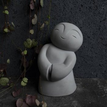 Jizo beeldje grijs - sterrenkind