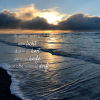 Ik wens je toe een licht - Zeeachtergrond vierkant