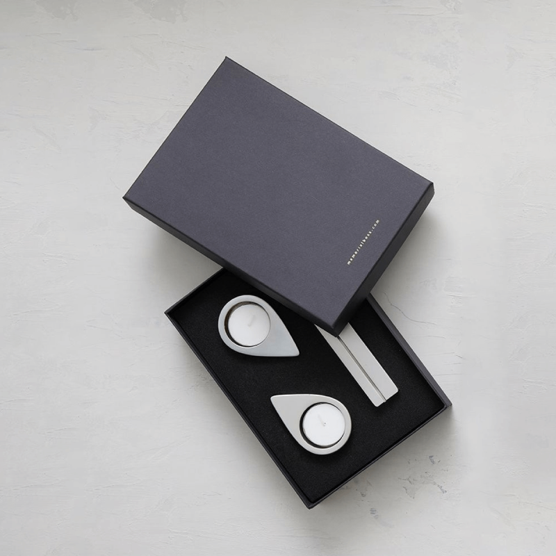 Memorialboxx – Zwart uitvoering | Met fotohouder, theelichtjes en askamer 10 ml